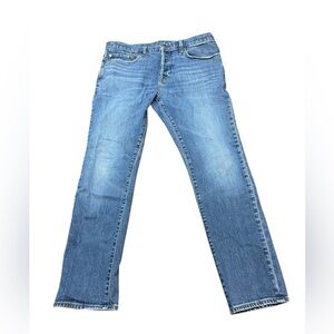 GAP BetterMade Straight Leg Blue Jeans Size 34x30 Button Fly Medium Wash Denim